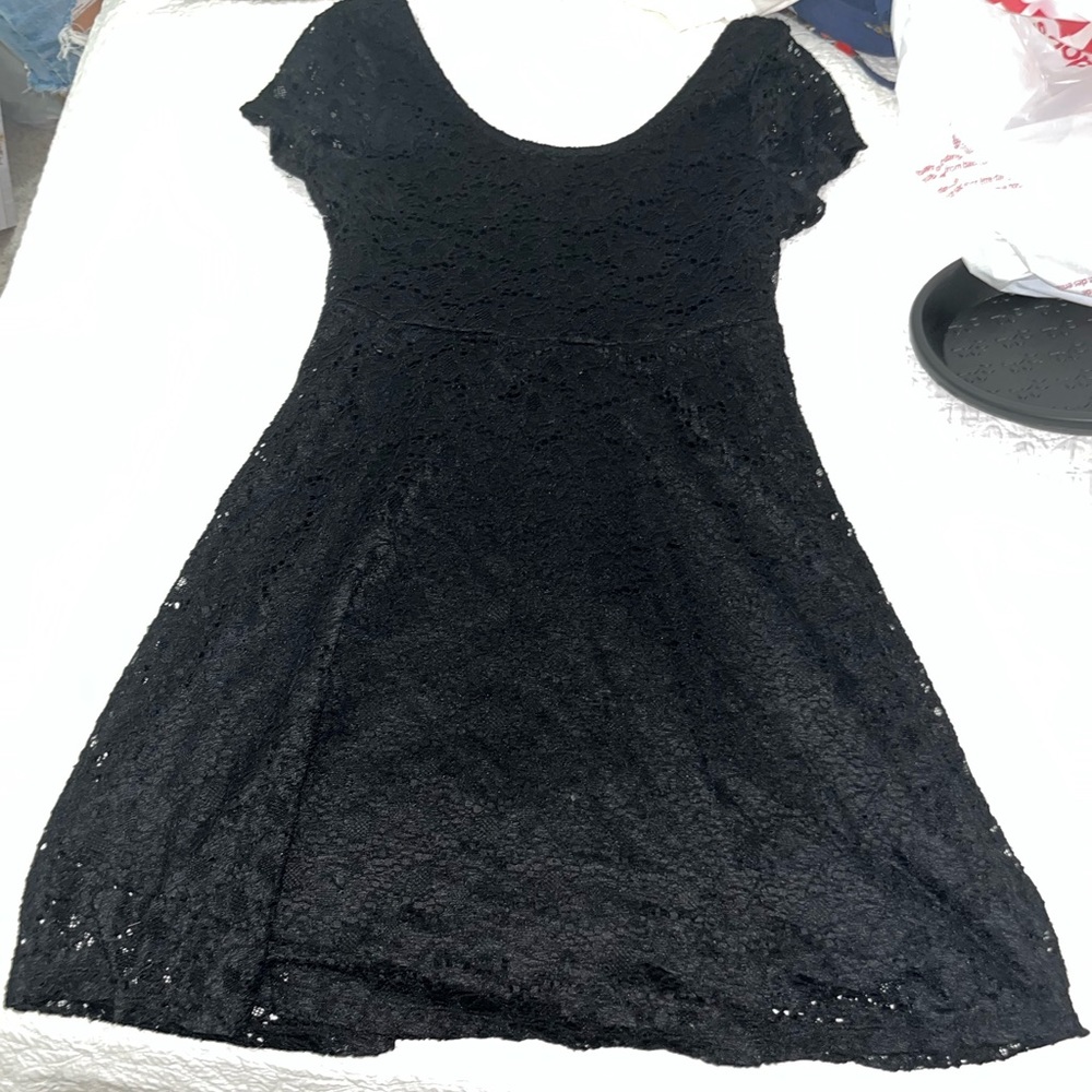 Black lace dress